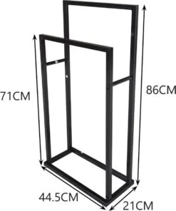Handdoekrek Staand - Handdoek Houder - Badkamerrek - RVS - Hoogwaardige Kwaliteit -Badkamer Wijs 1000x1200 3