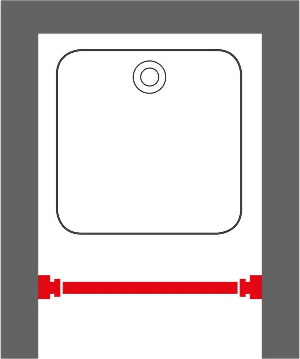 Sealskin Seallux Douchegordijnstang - 80-130 Cm - Zwart 5 Sealskin Seallux Douchegordijnstang - 80-130 Cm - Zwart - Afbeelding 3