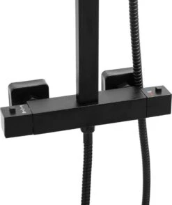 Doucheset Zwart - Met Regendouche 30cm - En Thermostaatkraan -Badkamer Wijs 1008x1200 2