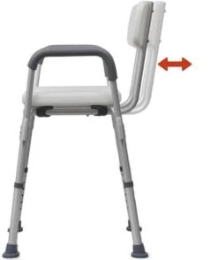 Douchestoel Met Afneembare Rugleuning En Armleuningen - Lichtgewicht En In Hoogte Verstelbaar - Douchekruk -Badkamer Wijs 1009x1200 2
