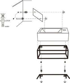 Differnz Force Fonteinset - Wasbak Keramiek - Wit - Rechte Kraan - Mat Zwart - Standaard Greep - 40 X 22 X 11.5 Cm - Met Handdoekrek - Zwart 26 Differnz Force Fonteinset - Wasbak Keramiek - Wit - Rechte Kraan - Mat Zwart - Standaard Greep - 40 X 22 X 11.5 Cm - Met Handdoekrek - Zwart -Badkamer Wijs 1010x1200 6