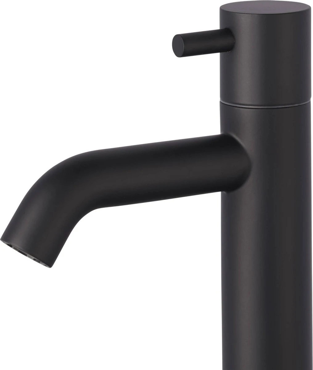 Merkloos Saqu Eurotrend Fonteinkraan - Hoog Model - Toiletkraan - Koudwaterkraan - Mat Zwart 6 Merkloos Saqu Eurotrend Fonteinkraan - Hoog Model - Toiletkraan - Koudwaterkraan - Mat Zwart - Afbeelding 4