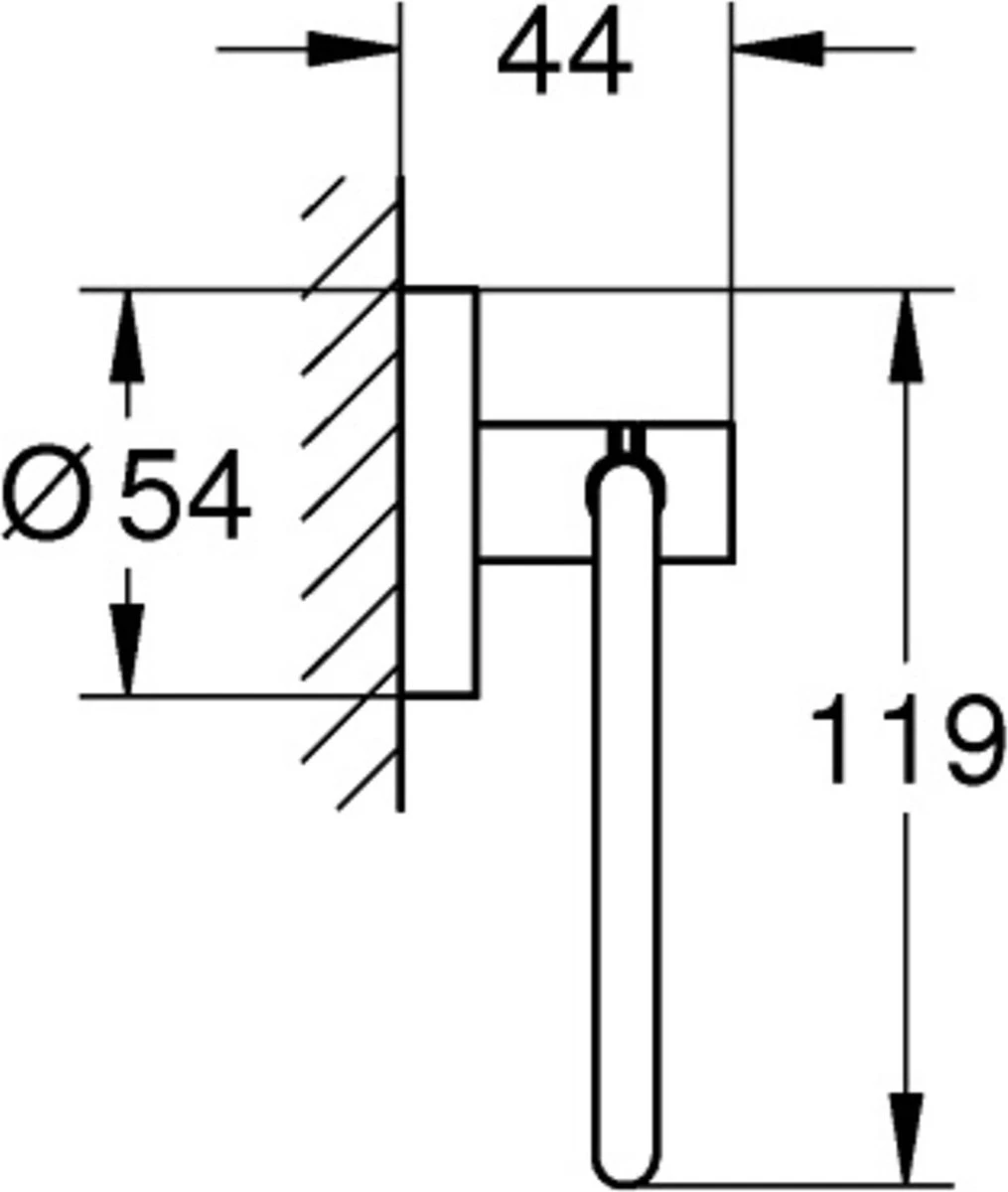 GROHE Essentials Toiletrolhouder - Zonder Klep - Chroom - 40689001 10 GROHE Essentials Toiletrolhouder - Zonder Klep - Chroom - 40689001 - Afbeelding 8