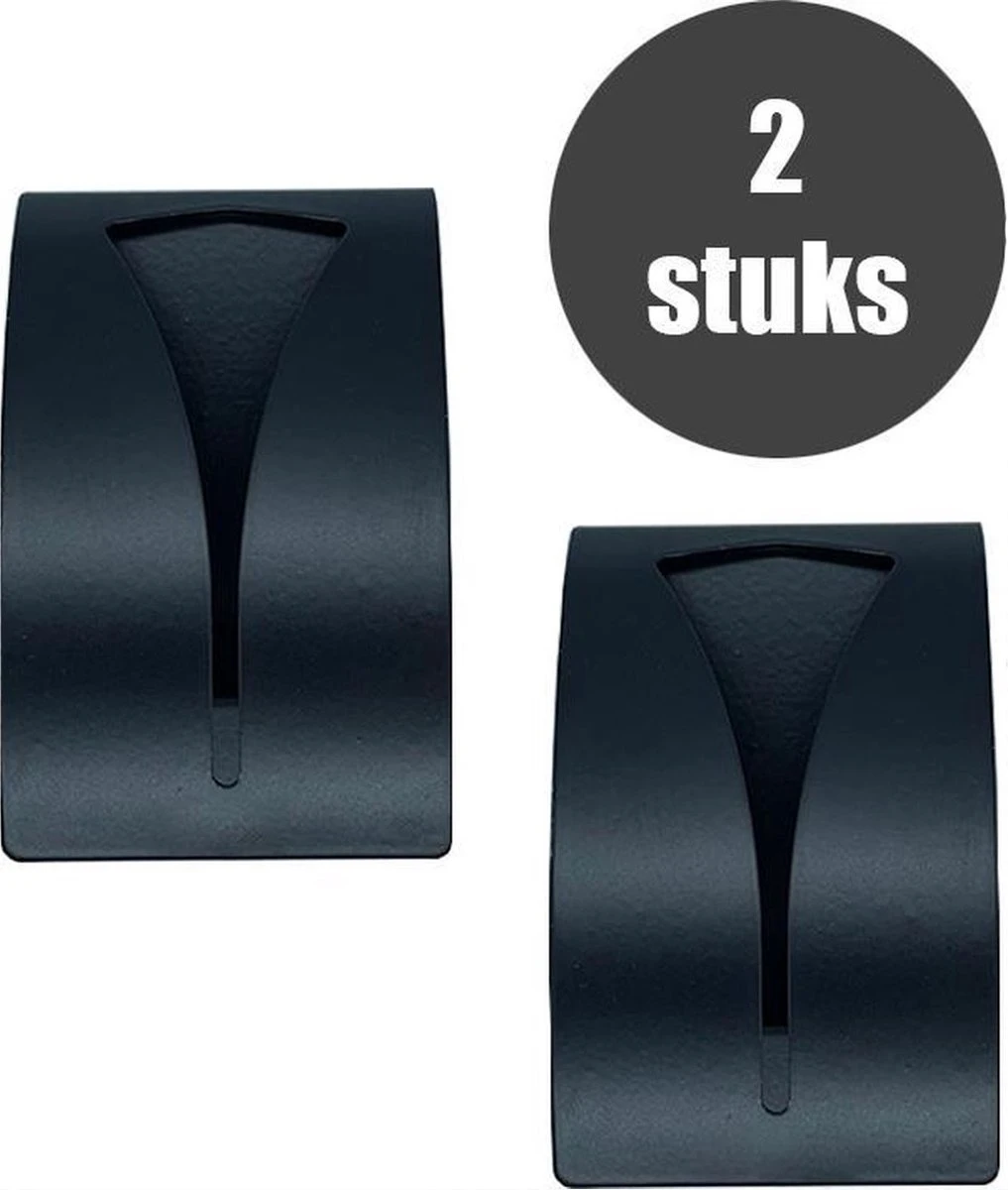 Handdoekhaak Set - RVS Zelfklevende Handdoekhaakjes - Handdoekhouder Badkamer - 2 Stuks - Zwart 3 Handdoekhaak Set - RVS Zelfklevende Handdoekhaakjes - Handdoekhouder Badkamer - 2 Stuks - Zwart