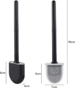 WC Borstel – Siliconen – Zwart – WC Borstel Met Houder – Vrijstaand – Hangend – WC Borstel En Houder – WC Borstel Zwart -Badkamer Wijs 1022x1200 3