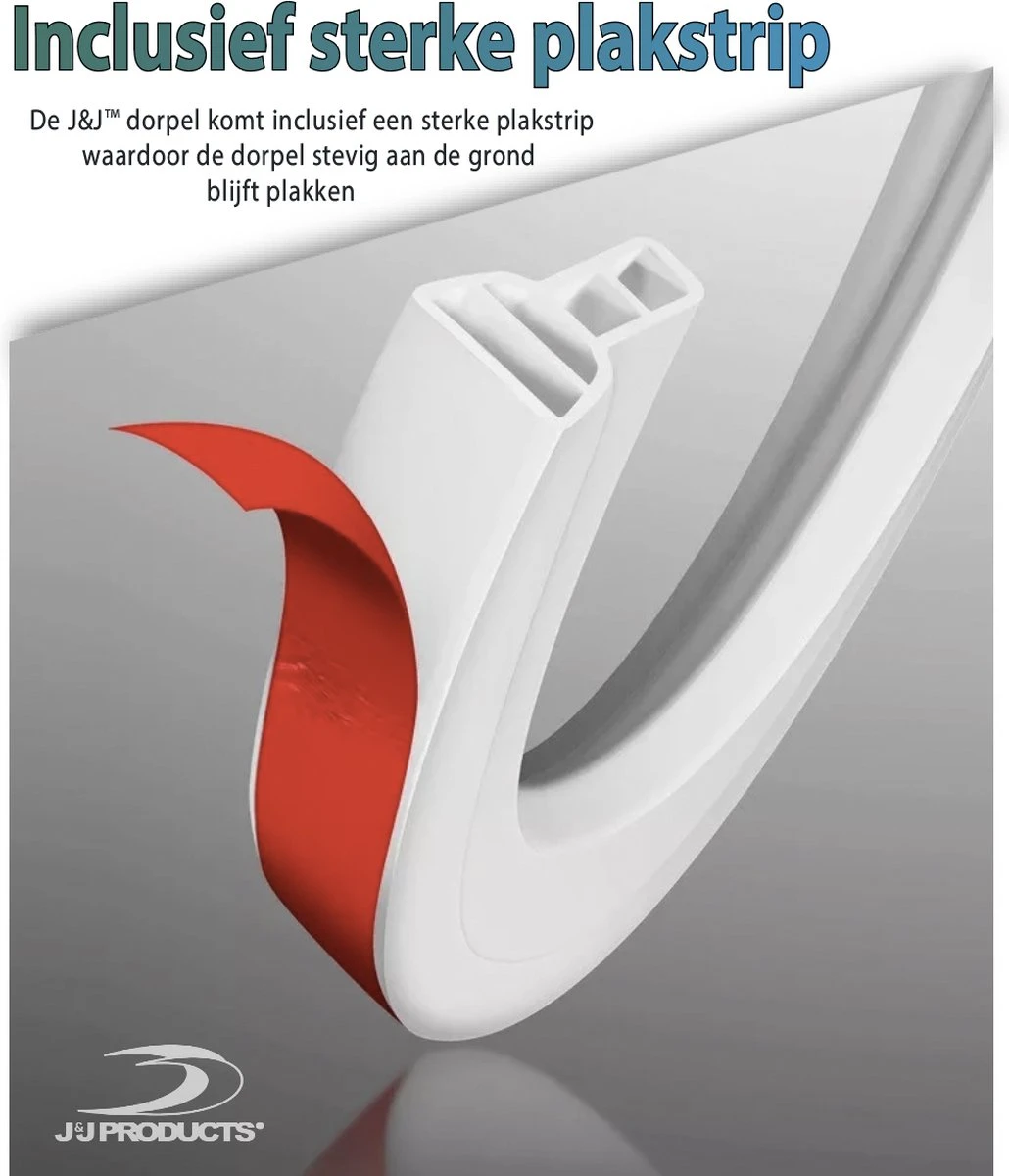 Merkloos Hoge Zelfklevende Waterkering Badkamer 200 Cm - Douchedorpel - Wateroverlast - Douchebak - Waterstopper - Sanitair Dorpel 5 Merkloos Hoge Zelfklevende Waterkering Badkamer 200 Cm - Douchedorpel - Wateroverlast - Douchebak - Waterstopper - Sanitair Dorpel - Afbeelding 3