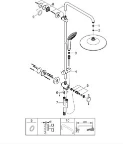 GROHE QuickFix Vitalio Joy 260 Regendouche - Ø 26 Cm - 3 Straalsoorten - Zonder Thermostaatkraan -Badkamer Wijs 1032x1200 2