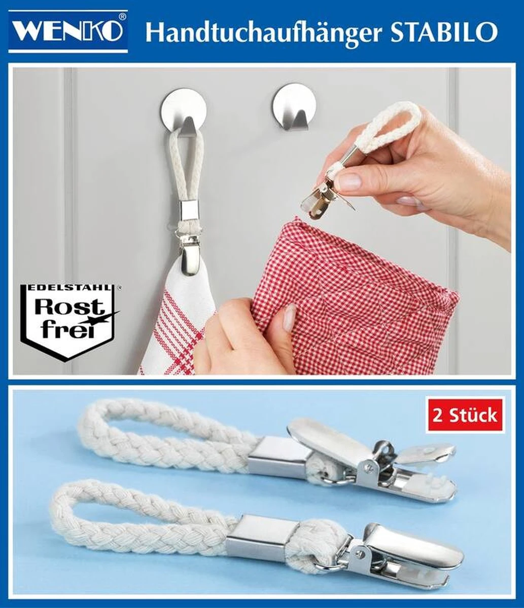 Wenko Handdoekclips , 4 Stuks 9 Wenko Handdoekclips , 4 Stuks - Afbeelding 7