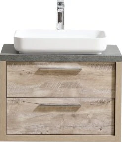 Badplaats Badkamermeubel Set Indiana 70 Cm - Hout Look - Badmeubel Met Spiegel -Badkamer Wijs 1034x1200 4