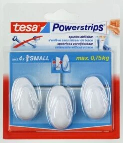 Tesa Powerstrips Small Ovaal - Wit 3 Stuks -Badkamer Wijs 1035x1200 2