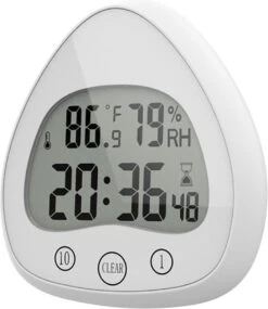 Merkloos Douchetimer - Douchewekker - Kookwekker - Douche Klok - Badkamer Klok - Waterproof - Draadloos - Zuignap - Digitaal