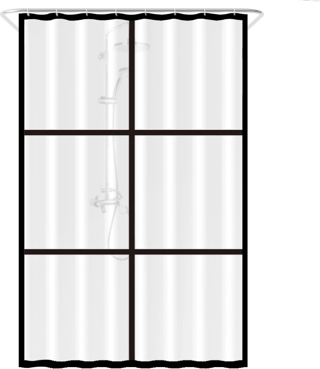 Loti Living Douchegordijn Anti Schimmel – Mat Transparant Zwart - Inclusief Ringen – Waterdicht - PEVA - Douchegordijn 120x200 Cm 3 Loti Living Douchegordijn Anti Schimmel – Mat Transparant Zwart - Inclusief Ringen – Waterdicht - PEVA - Douchegordijn 120x200 Cm