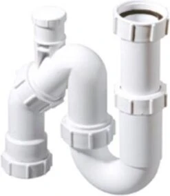 McAlpine Universeelsifons Kunststof Universeel Sifon 6/4 X40mm Met Beluchter -Badkamer Wijs 1044x1200 6