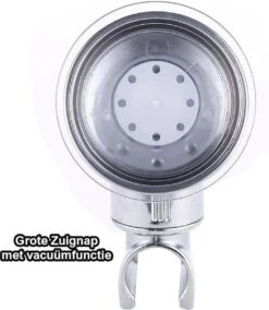 Merkloos Douchekophouder - Grote Zuignap - Klik&Vast - Draaibaar - Chroom 10 Merkloos Douchekophouder - Grote Zuignap - Klik&Vast - Draaibaar - Chroom -Badkamer Wijs 1045x1200