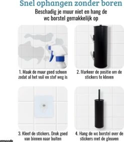Mmoods WC Borstel Met Houder Hangend Zwart - Toiletborstel Siliconen Industrieel Design 15 Mmoods WC Borstel Met Houder Hangend Zwart - Toiletborstel Siliconen Industrieel Design -Badkamer Wijs 1050x1200
