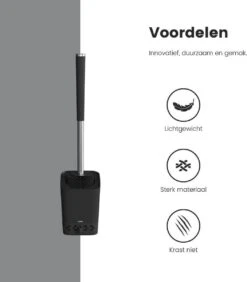 L'Sanc TB362 Plus - WC Borstel - Toiletborstel Met Houder - Zwart -Badkamer Wijs 1051x1200