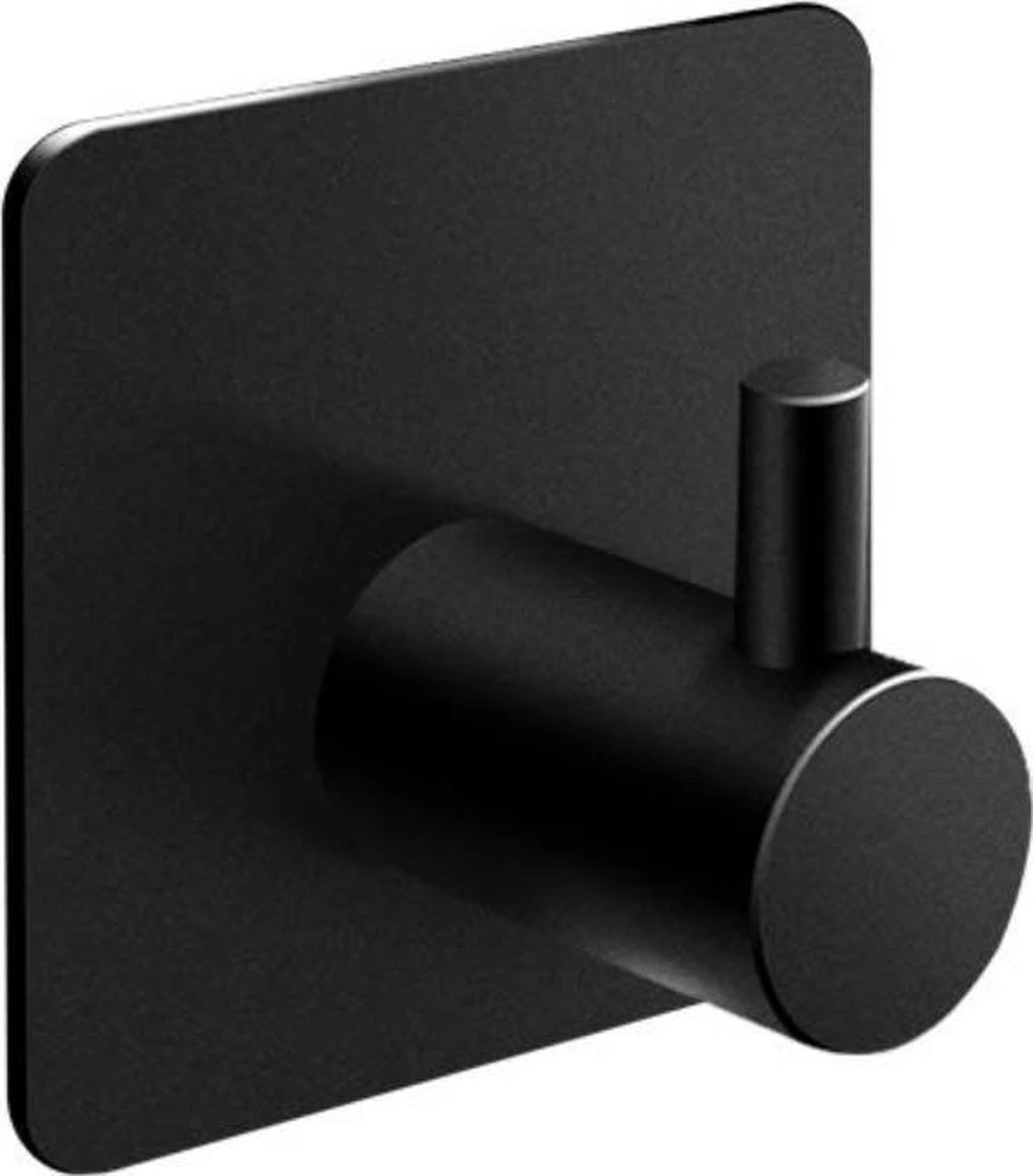 Plakhaakjes - Handdoekhaakjes - Ophanghaak - Wandhaak - Vaatdoekhouder - Zelfklevend - RVS - Zwart 3 Plakhaakjes - Handdoekhaakjes - Ophanghaak - Wandhaak - Vaatdoekhouder - Zelfklevend - RVS - Zwart