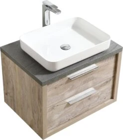 Badplaats Badkamermeubel Set Indiana 70 Cm - Hout Look - Badmeubel Met Spiegel -Badkamer Wijs 1055x1200 5