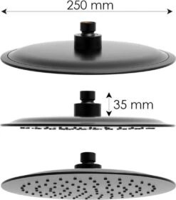 Doucheset - Met Douchemengkraan - En Regendouche - Zwart 15 Doucheset - Met Douchemengkraan - En Regendouche - Zwart -Badkamer Wijs 1059x1200 4