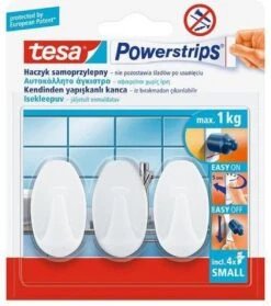 Tesa Powerstrips Small Ovaal - Wit 3 Stuks -Badkamer Wijs 1061x1200 1
