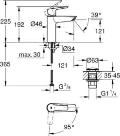 GROHE QuickFix Start Waterbesparende Wastafelkraan - Met EcoJoy® - Incl. Push-open Waste - Chroom - 23746002 13 GROHE QuickFix Start Waterbesparende Wastafelkraan - Met EcoJoy® - Incl. Push-open Waste - Chroom - 23746002 -Badkamer Wijs 1062x1200 4