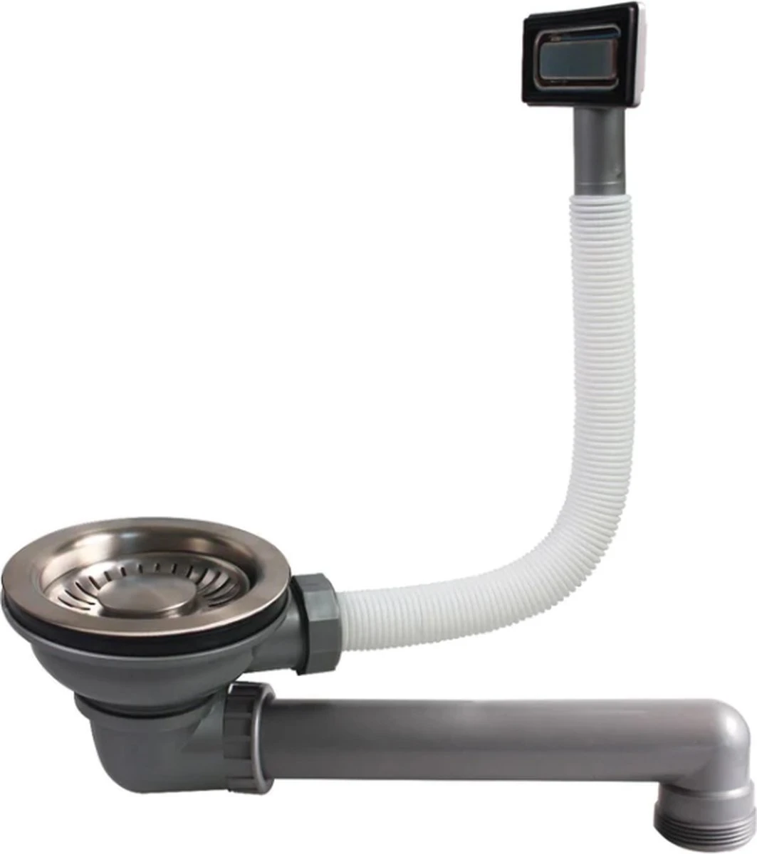 Korfplug Met Overloop Voor Mizzo Spoelbakken 3.5" | Gootsteen Afvoerplug | Crepine | Spoelunit Zeef | RVS 3 Korfplug Met Overloop Voor Mizzo Spoelbakken 3.5" | Gootsteen Afvoerplug | Crepine | Spoelunit Zeef | RVS