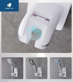 Zelfklevende Douchekophouder Met Zuignap - Universele Douchekop & Handdouche Houder - Verstelbaar - Handdouchehouder - Douche Kop Wandhouder - Zonder Boren & Schroeven -Badkamer Wijs 1064x1200 5