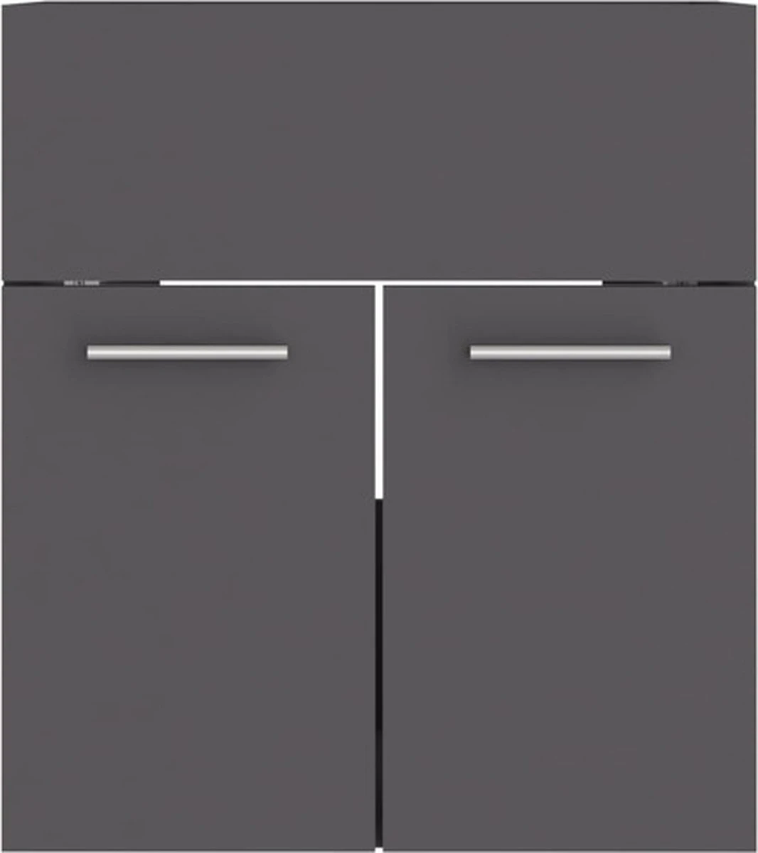 VidaXL Wastafelkast 41x38,5x46 Cm Spaanplaat Grijs 9 VidaXL Wastafelkast 41x38,5x46 Cm Spaanplaat Grijs - Afbeelding 7