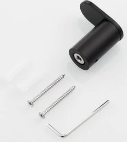 Handdoekhaakjes Zwart - Boren - 2x Wandhaakjes - Handdoekhouder Badkamer -Badkamer Wijs 1070x1200