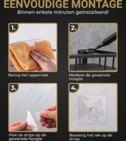 HGMD® Doucherek Zonder Boren - 1 Stuk - Zwart - Zelfklevend Doucherek –Badkamerrek - Badrek - Keukenrek - Doucherek Hangend – Badkamer Accessoires - Kruidenrek 11 HGMD® Doucherek Zonder Boren - 1 Stuk - Zwart - Zelfklevend Doucherek –Badkamerrek - Badrek - Keukenrek - Doucherek Hangend – Badkamer Accessoires - Kruidenrek -Badkamer Wijs 1072x1200 3