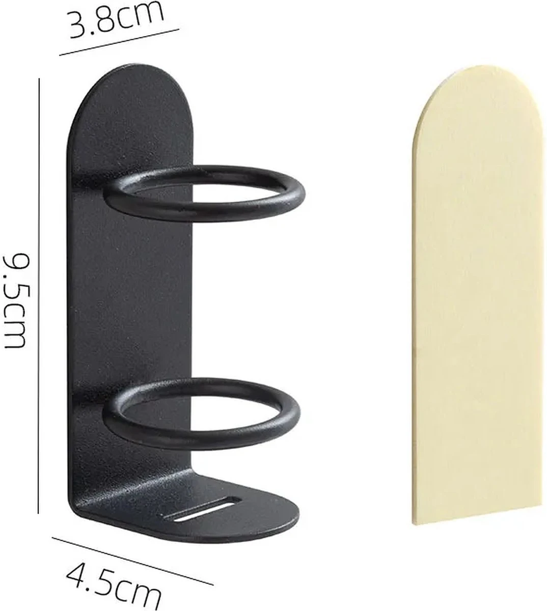 Elektrische Tandenborstelhouder - Zwart- Zelfklevend - Voor Oral B - Philips Sonicare - Toothbrush 4 Elektrische Tandenborstelhouder - Zwart- Zelfklevend - Voor Oral B - Philips Sonicare - Toothbrush - Afbeelding 2