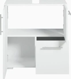 Badplaats Wastafel Onderkast Mars 60 Cm X 30 Cm X 60 Cm - Wit - Badkamerkast – Staand Wastafelmeubel -Badkamer Wijs 1076x1200 2