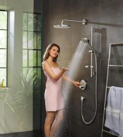 Hansgrohe Raindance Select S Doucheset 120 3jet PowderRain Met Unica'S Puro Glijstang 65 Cm Chroom -Badkamer Wijs 1077x1200 2