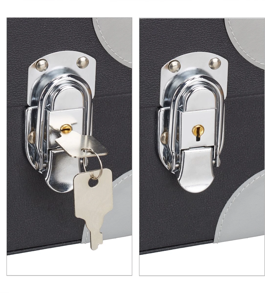 Relaxdays Make Up Koffer Met Spiegel - Zonder Inhoud - Met Slot - Cosmetica Koffer Dames 9 Relaxdays Make Up Koffer Met Spiegel - Zonder Inhoud - Met Slot - Cosmetica Koffer Dames - Afbeelding 7