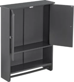 Badkamerkast Steyr Voor Wandmontage 65x48,7x14,5 Cm Donkergrijs -Badkamer Wijs 1086x1200 8