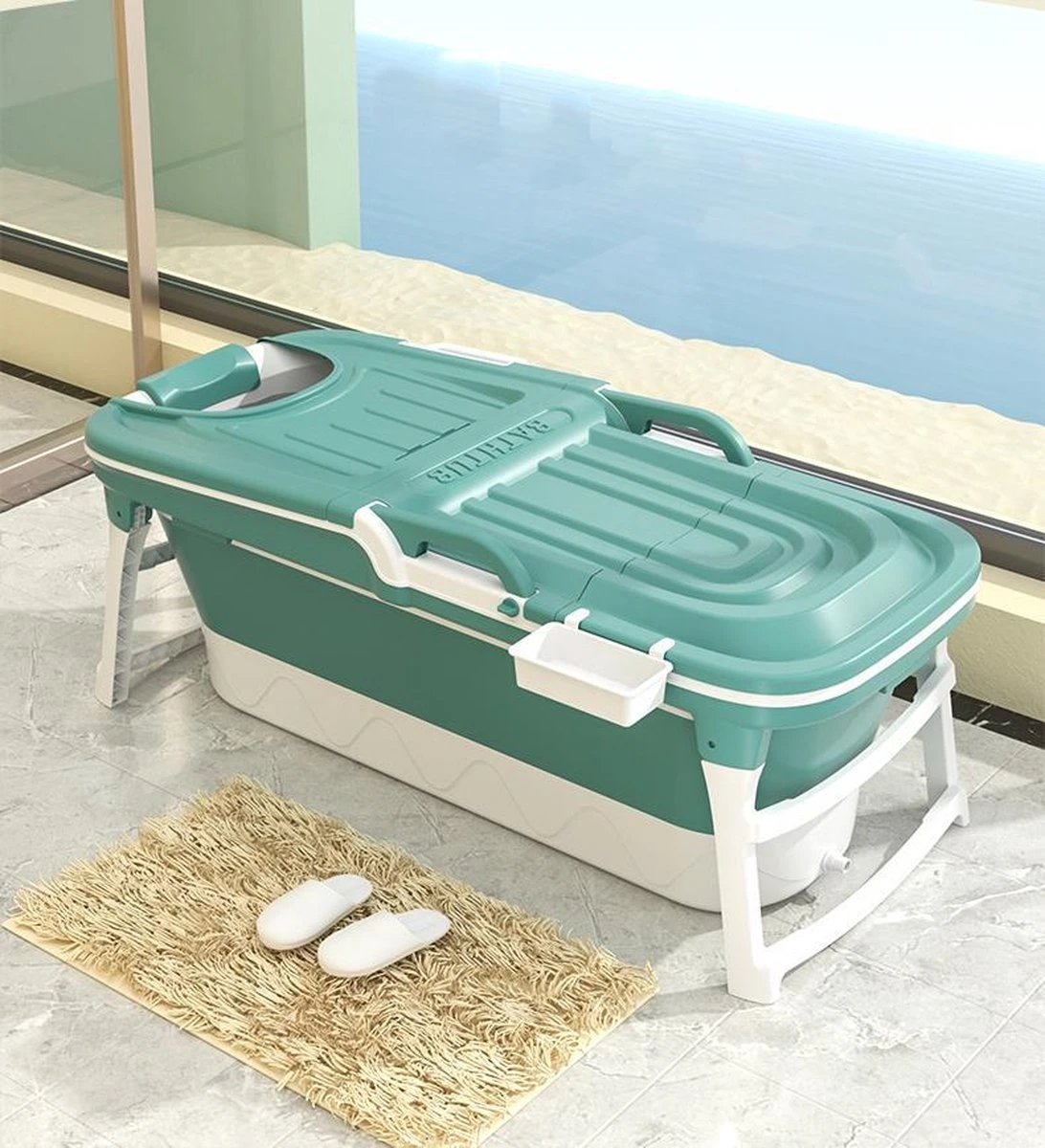 Foresta Volwassenen Zitbad XXL 150CM - Plastic Badkuip - Lime 11 Foresta Volwassenen Zitbad XXL 150CM - Plastic Badkuip - Lime - Afbeelding 9