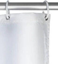 WENKO Anti-schimmel Douchegordijn Uni Wit 180x200cm Polyester Inclusief Ophangringen -Badkamer Wijs 1094x1200 2