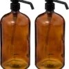 5Five Zeeppompjes/zeepdispensers Van Glas - 2x Stuks - Bruin - 1 Liter 1 5Five Zeeppompjes/zeepdispensers Van Glas - 2x Stuks - Bruin - 1 Liter -Badkamer Wijs 1097x1200 2