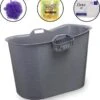 Zitbad Voor Volwassenen – 200L – Bath Bucket – Met Bruisballen – Grijs 2 Zitbad Voor Volwassenen – 200L – Bath Bucket – Met Bruisballen – Grijs -Badkamer Wijs 1097x1200 6