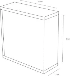 Differnz Badkamerkast Met Slot - Badkamerkastje Zwart - Medicijnkastje - 30 X 30 X 12 Cm Opbergkast - Kubuskast -Badkamer Wijs 1108x1200 3