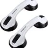 2 Stuks Minismus Douche Toilet Handgreep Met Zuignap Badkamer - Geschikt Voor Douche En Toilet - Vochtbestendig - Veiligheidsgreep - Handvat Voor Ouderen En Kinderen - 30 CM -Badkamer Wijs 1109x1200