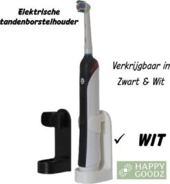 Crème Happy Goodz Shop 1 Stuk Kwalitatieve Elektrische Tandenborstelhouders WIT/Crème 1 Stuk Met Happy Goodz Installatiehandleiding - Geschikt Voor Oa Oral-B - Badkamer Accessoire - Zonder Boren- Met Alcoholdoekje -Badkamer Wijs 1112x1200 1
