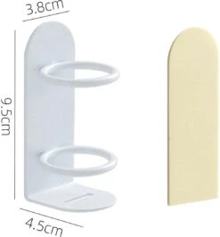 Elektrische Tandenborstelhouder - Wit - Zelfklevend - Voor Oral B - Philips Sonicare - Toothbrush -Badkamer Wijs 1115x1200