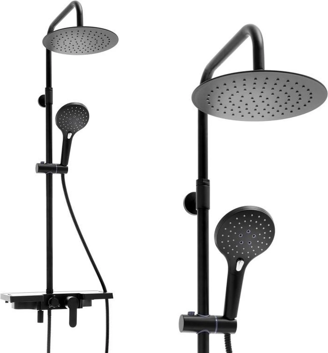 Doucheset - Met Douchemengkraan - En Regendouche - Zwart 3 Doucheset - Met Douchemengkraan - En Regendouche - Zwart