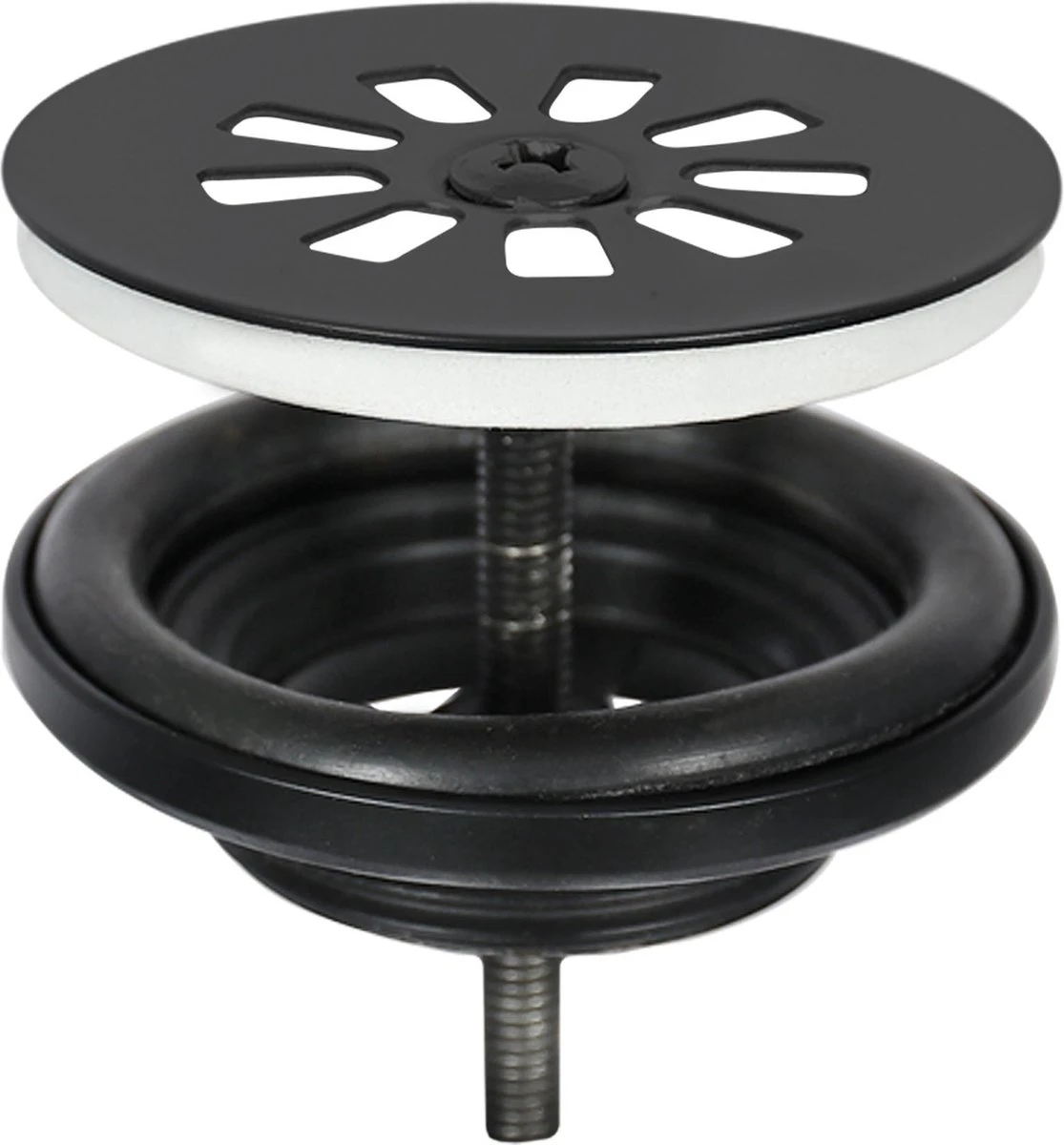 Differnz Force Fonteinset - Wasbak Keramiek - Wit - Rechte Kraan - Mat Zwart - Standaard Greep - 40 X 22 X 11.5 Cm - Met Handdoekrek - Zwart 6 Differnz Force Fonteinset - Wasbak Keramiek - Wit - Rechte Kraan - Mat Zwart - Standaard Greep - 40 X 22 X 11.5 Cm - Met Handdoekrek - Zwart - Afbeelding 4