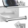 BOTC Toiletrolhouder Met Handdoekhaakjes - Toiletrolhouder - Toiletrolhouder - Zelfklevend / Boren / Zonder Boren - RVS - Zliver -Badkamer Wijs 1118x1200 1