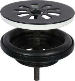 Differnz Hura Fonteinset 38.5x18.5x9cm Keramiek Recht Mat Zwart -Badkamer Wijs 1120x1200 3