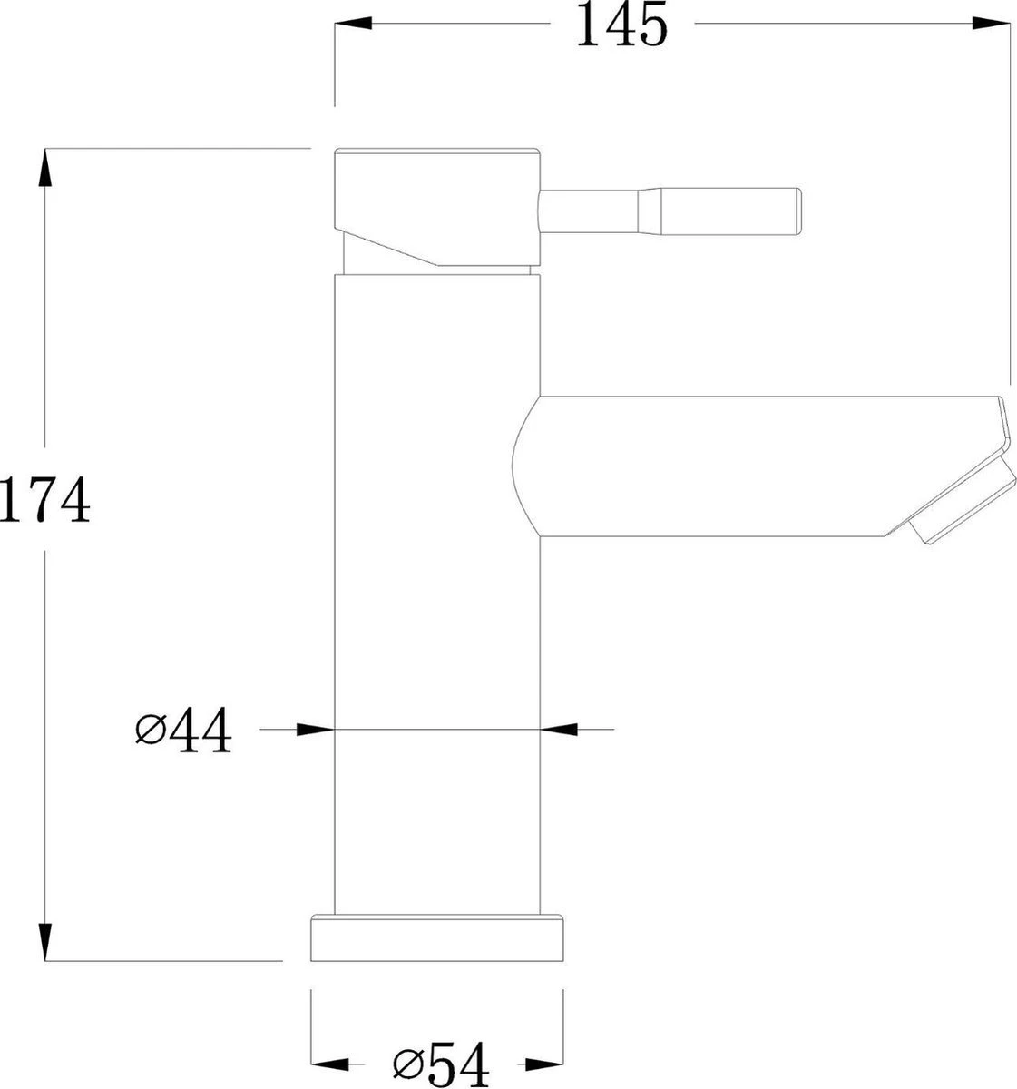 SaniBright Wastafelkraan Geneve RVS - Wastafelkraan RVS - RVS Badkamerkraan 4 SaniBright Wastafelkraan Geneve RVS - Wastafelkraan RVS - RVS Badkamerkraan - Afbeelding 2
