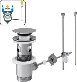 EQUATION - Inschroefbare Afvoer Met Trekstang - H85mm Tot H95mm -Badkamer Wijs 1123x1200 11