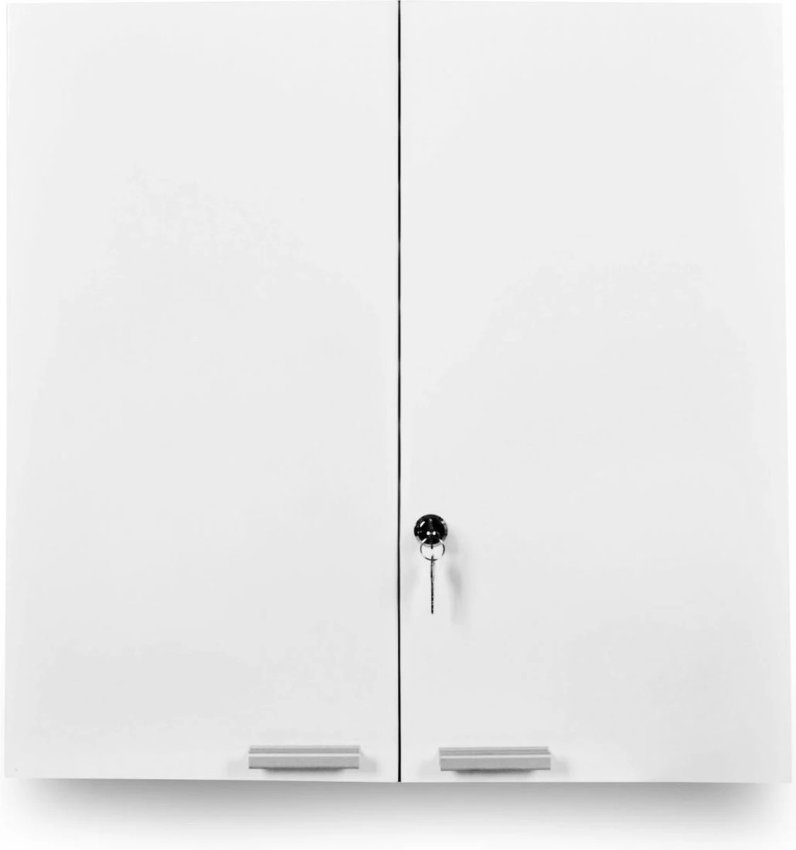 Jago - Afsluitbare XXL Medicijnkast Met 11 Vakken/Compartimenten - Staal - 2 Deuren - 53x53x20 Cm - Wit 8 Jago - Afsluitbare XXL Medicijnkast Met 11 Vakken/Compartimenten - Staal - 2 Deuren - 53x53x20 Cm - Wit - Afbeelding 6